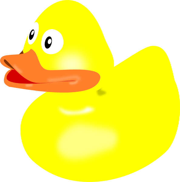 594x600 Yellow Rubber Duck Clip Art