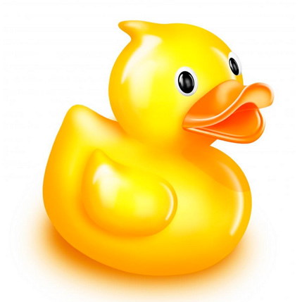 429x429 Rubber Ducky Wall Sticker