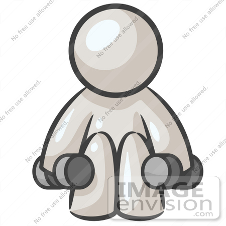 450x450 Clip Art Graphic Of A White Guy Character Exercising