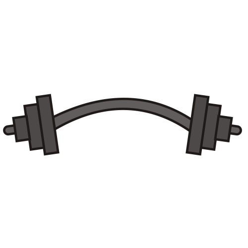 500x500 Clip Art Of Barbell Weights Clipart Kid 2