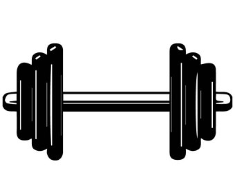 340x270 Dumbbell Clip Art Etsy