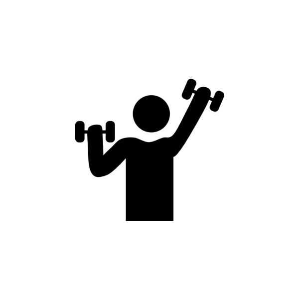 600x600 Exercise With Dumbbells Symbol Clip Art Vector Clip Art