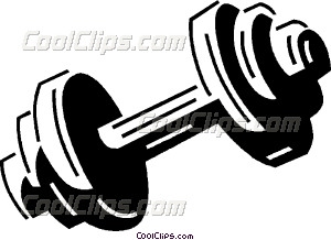 300x218 Dumbbell Vector Clip Art