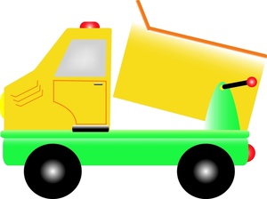300x224 Dump Truck Clipart Image