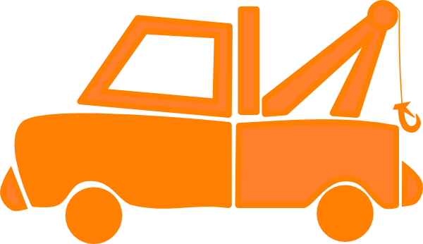 600x346 Orange Dump Truck Clip Art