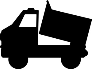 300x225 Dump Truck Clipart Image