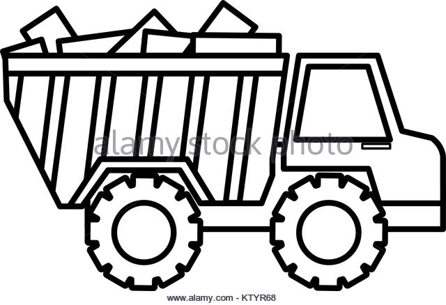 Dump Truck Clipart Black And White | Free download on ClipArtMag