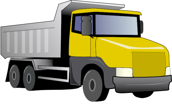 600x374 Yellow Clipart Dump Truck