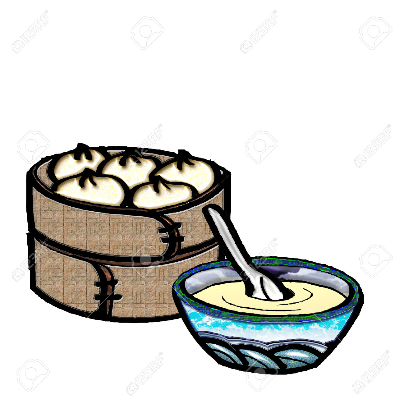 1300x1300 Dumpling Clipart Steamer