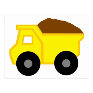 324x324 Dump Truck Postcards Zazzle