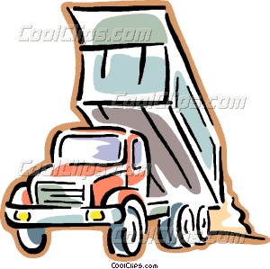 300x299 Dump Truck Vector Clip Art