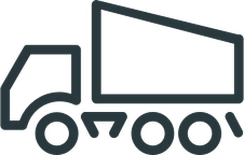 500x318 Dump Truck Icon Line Art Vector Drawing Public Domain Vectors