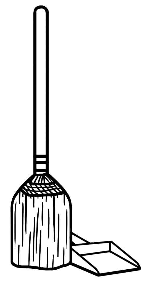 520x958 Dust Clipart Broom Sweeping