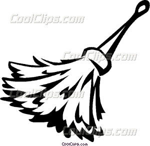 300x292 Dust Broom Vector Clip Art