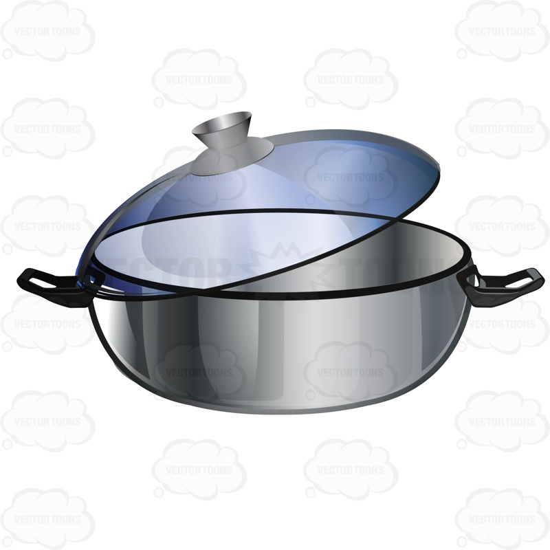 800x800 Dutch Oven Type Of Pan With Clear Lid Cartoon Clipart