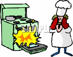 300x237 Oven Fire Clipart