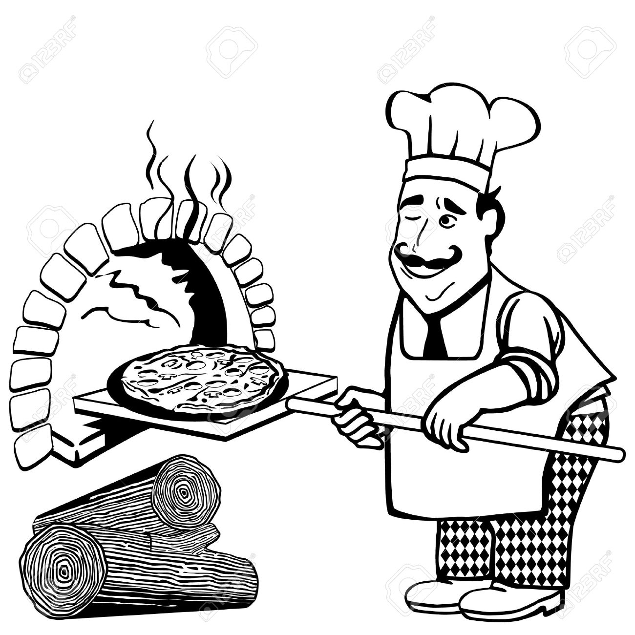 1300x1300 Pizza Oven Clipart
