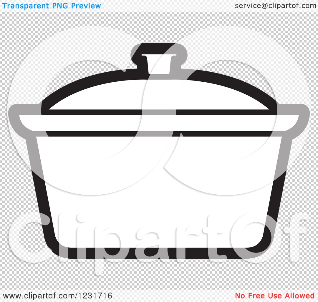 1080x1024 Clipart Of A Black And White Pot Icon