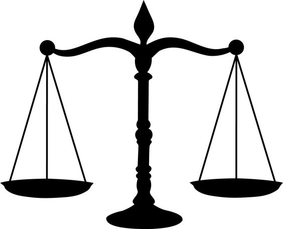 564x456 Courthouse Scales Of Justice In A Court House Clipart