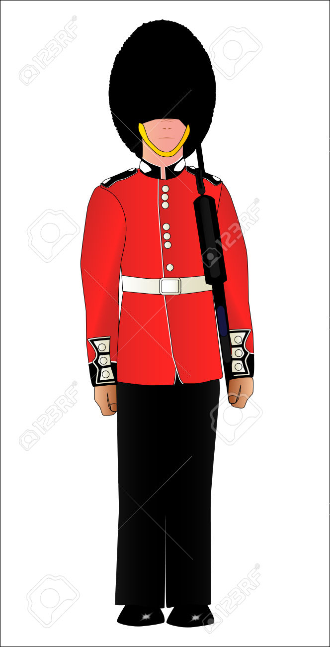 664x1300 Clipart British Soldier