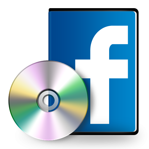512x512 Facebook Dvd And Case Icon Clipart Image