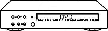 350x101 Dvd Player Clipart