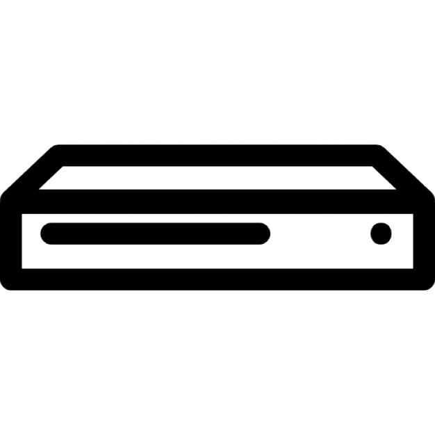 626x626 Dvd Player Outline Icons Free Download