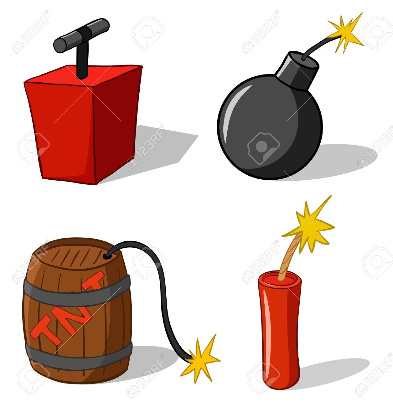 TNT Explosion Clip Art