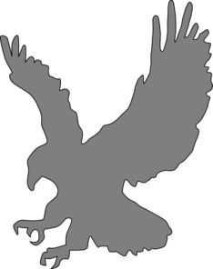234x296 Blue Eagle Clip Art