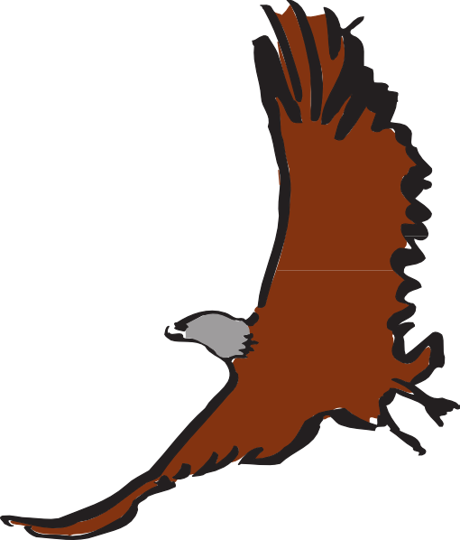 510x598 Eagle Flying Clipart
