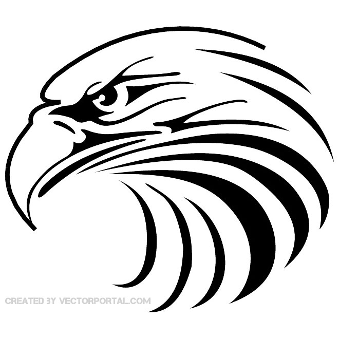 660x660 Eagle Head 2 Free Vector 123freevectors