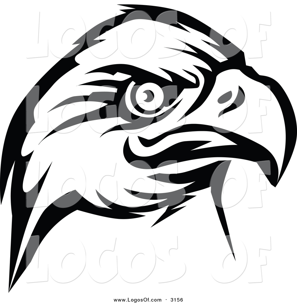 1024x1044 Vector Clipart Of A Eagle Head Logo In Bw By Vector Tradition Sm