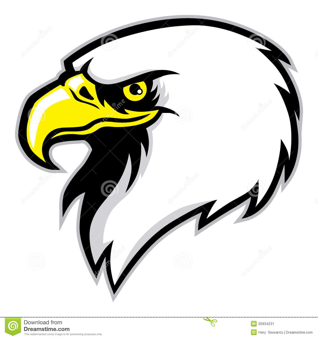 1300x1386 Vector Clipart Eagle Head