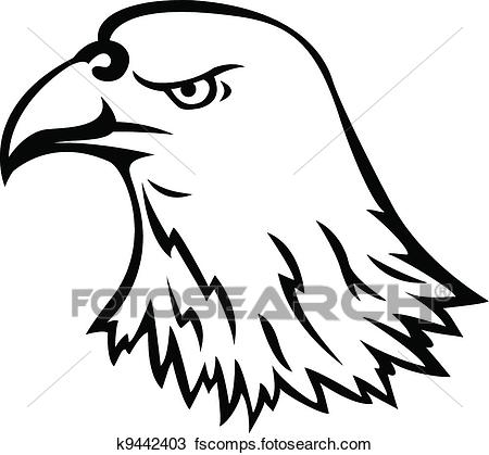 450x419 Clipart Of Eagle Head Tattoo K9442403