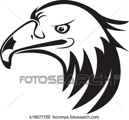 450x417 Clipart Of Eagle Head Silhouette Icon Logo K16677720