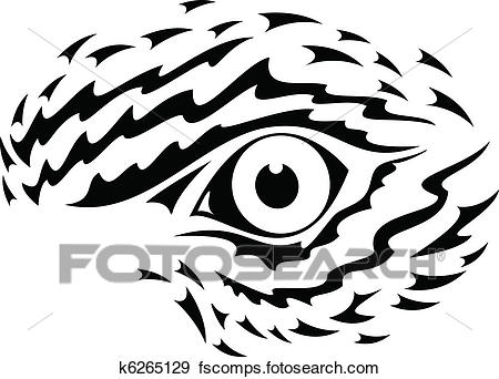 450x342 Clip Art Of Eagle Eye Graphic K6265129