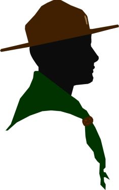 235x375 Boy Scout Silhouette Clipart Free Stock Photo