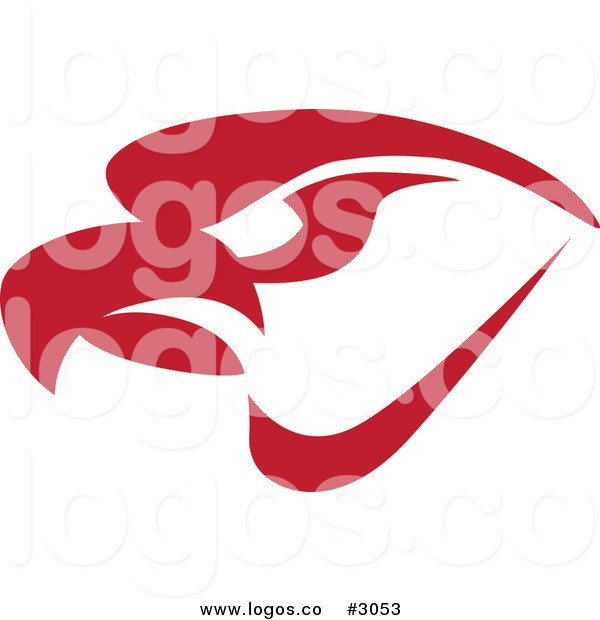 600x620 Royalty Free Vector Of A Red Eagle Logo By Toons4biz