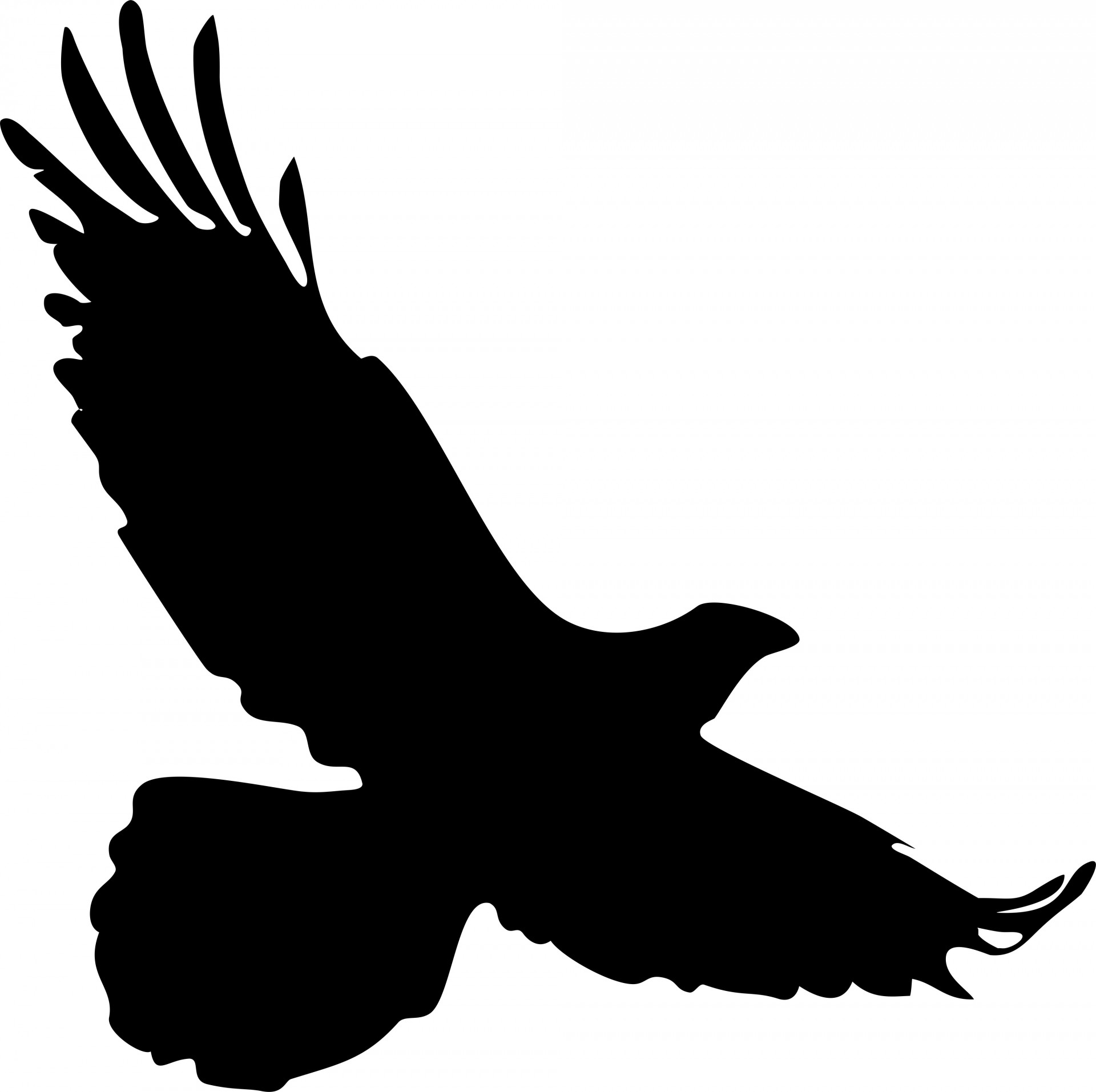1920x1913 Falcon Clipart Silhouette