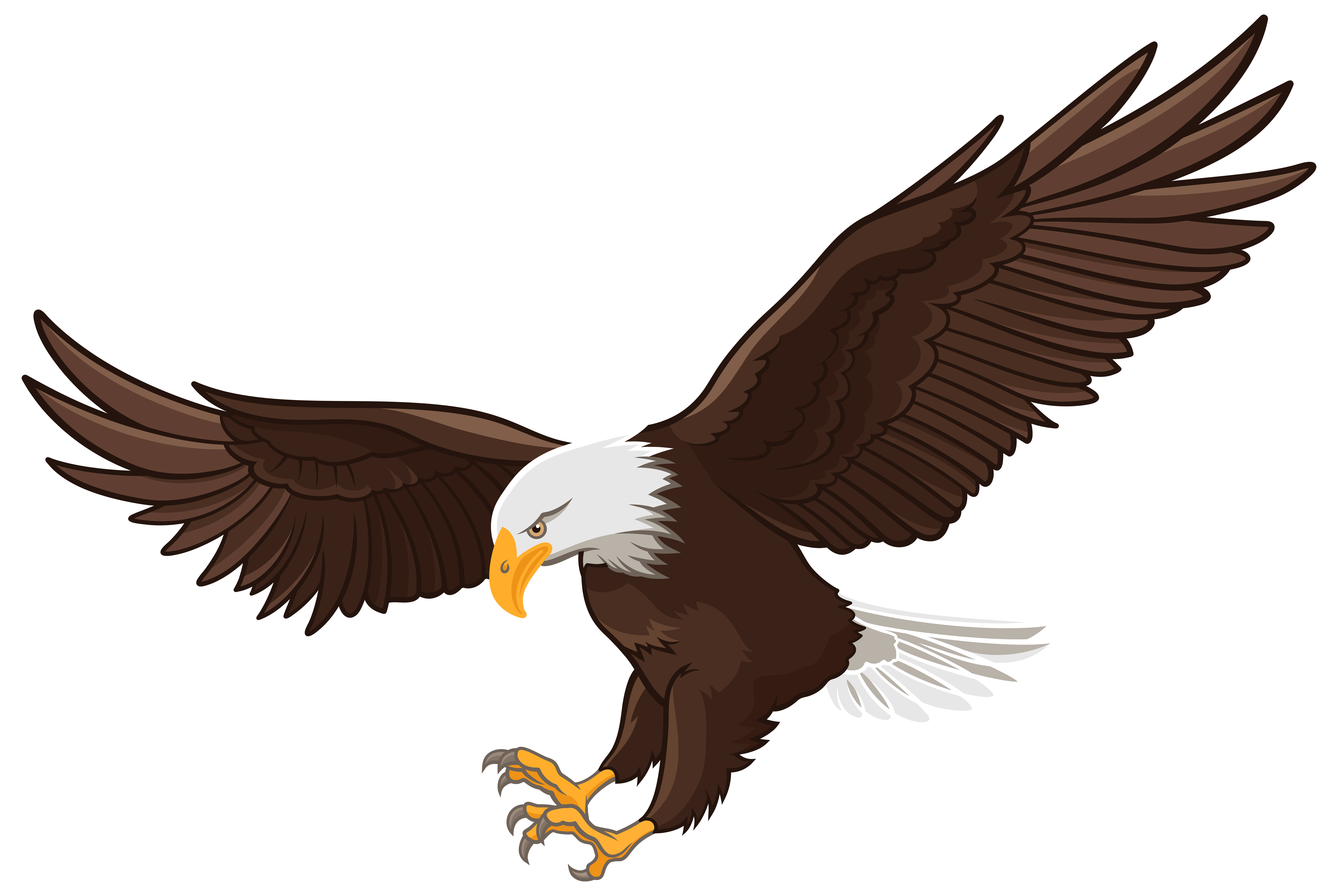 8000x5359 Golden Eagle Clipart Vector