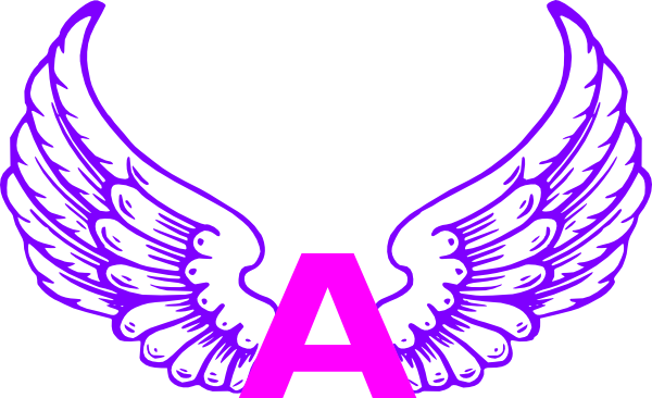 600x366 Eagle Wings With Letter A 2 Clip Art