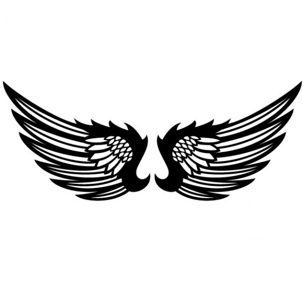 626x626 Black Eagle Wings Graphic Design Vector For Logo Design Download