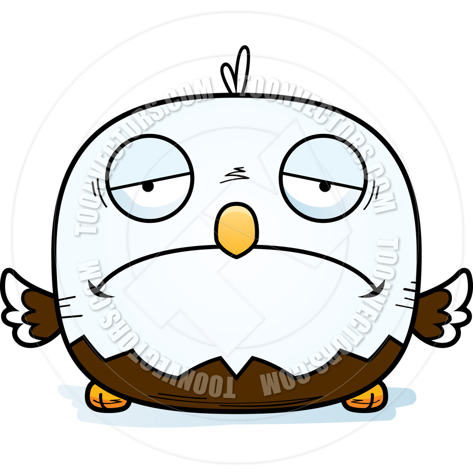 940x940 Cartoon Little Bald Eagle Sad By Cory Thoman Toon Vectors Eps