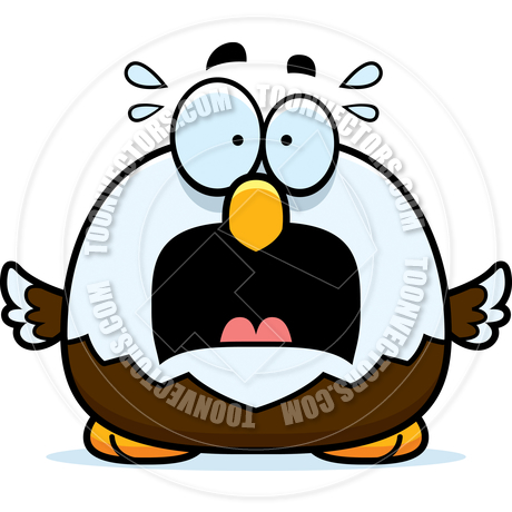 460x460 Cartoon Little Bald Eagle Scared By Cory Thoman Toon Vectors Eps