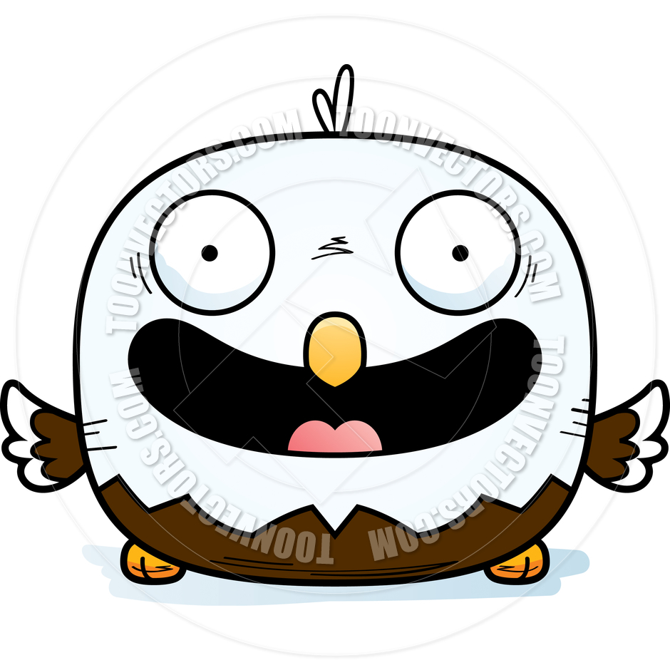 940x940 Cartoon Little Bald Eagle Smiling By Cory Thoman Toon Vectors