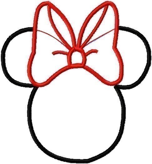 487x525 Minnie Mouse Ear Clip Art Clipart Panda