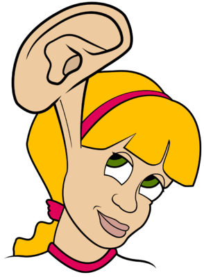 294x400 Listening Clip Art