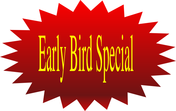 600x378 Early Bird Special Clip Art