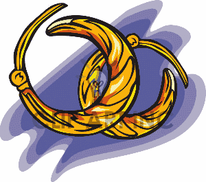 300x265 Earrings Clipart Golden Ring