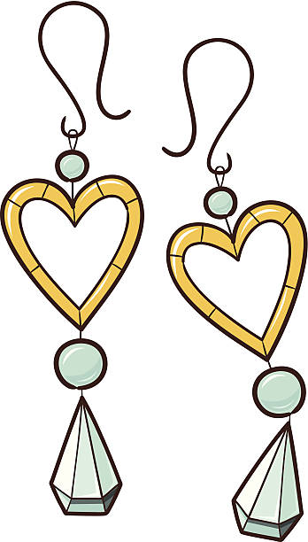 348x612 Earrings Clipart Vector